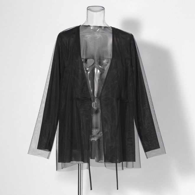 【COMING SOON】Solid net ジャケット 詳細画像 ブラック 6