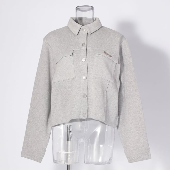 【COMING SOON】WL コットンミラノリブGジャン 詳細画像 ライトグレー 1