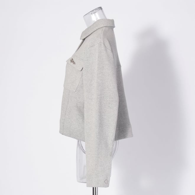 【COMING SOON】WL コットンミラノリブGジャン 詳細画像 ライトグレー 2