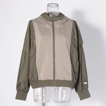 【COMING SOON】WLC ナイロン&times;ジャージーミリタリーブルゾン 詳細画像