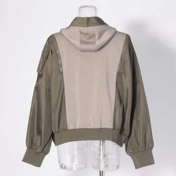 【COMING SOON】WLC ナイロン&times;ジャージーミリタリーブルゾン 詳細画像