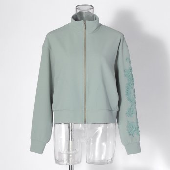 【COMING SOON】Dragon tulle tape embroidery ブルゾン 詳細画像