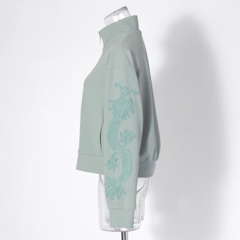 【COMING SOON】Dragon tulle tape embroidery ブルゾン 詳細画像