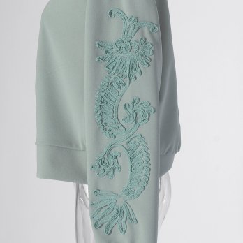 【COMING SOON】Dragon tulle tape embroidery ブルゾン 詳細画像