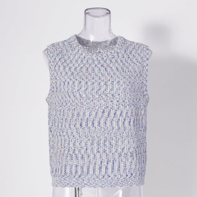 【COMING SOON】WL ミックスコイルツインニット 詳細画像 ライトブルー 2