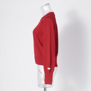 【COMING SOON】WLC ラメ混スエットライクニット プルオーバー 詳細画像