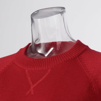 【COMING SOON】WLC ラメ混スエットライクニット プルオーバー 詳細画像