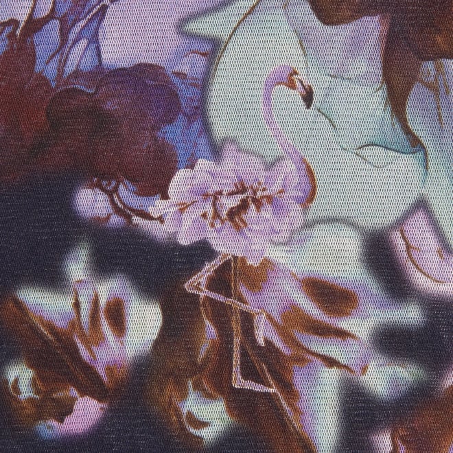 【COMING SOON】Flower flamingo print ブラウス 詳細画像 ブルー系マルチ 3