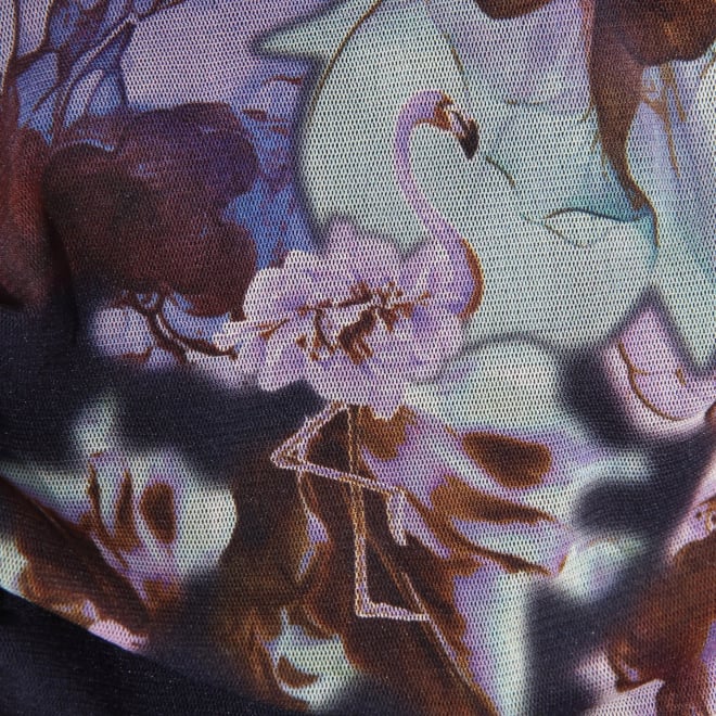 【COMING SOON】Flower flamingo print ブラウス 詳細画像 ブルー系マルチ 3