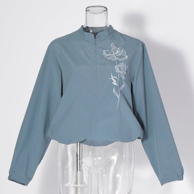 【COMING SOON】Flower embroidery shirt ブラウス 詳細画像 ライトブルー 4