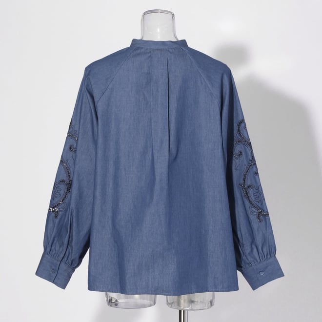 【COMING SOON】Bohemian dragon ブラウス 詳細画像 ライトブルー 3