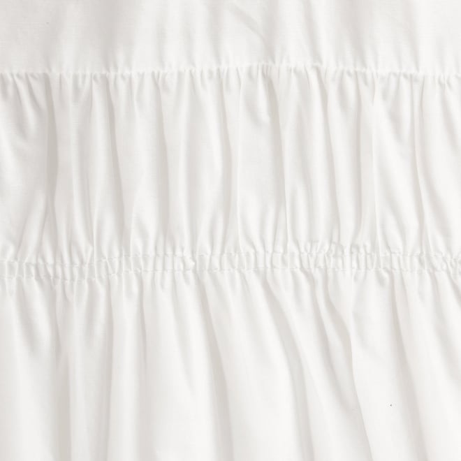 【COMING SOON】WL コーマコットンオーバーギャザー ブラウス 詳細画像 ホワイト 3