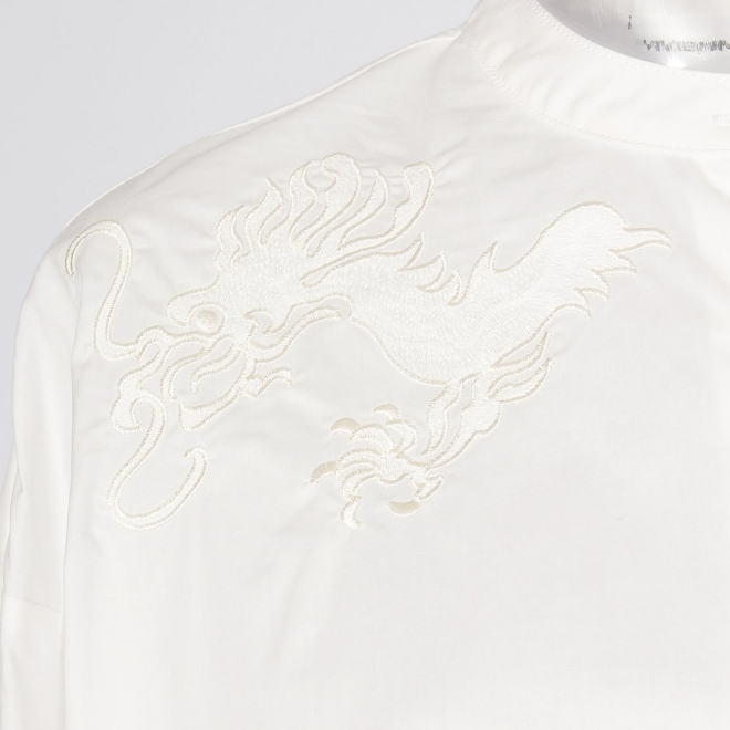 WL コーマコットンオーバーギャザー ブラウス 詳細画像 ホワイト 6