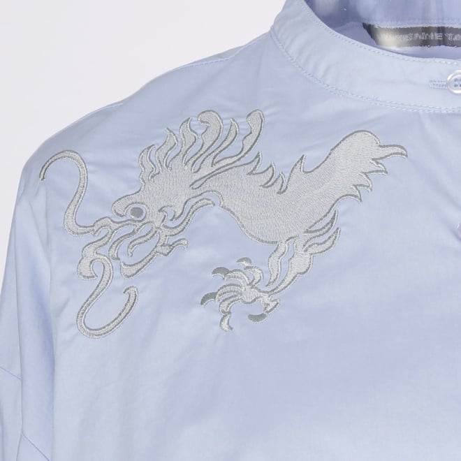 【COMING SOON】WL コーマコットンオーバーギャザー ブラウス 詳細画像 ライトブルー 4