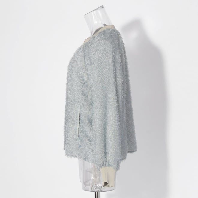 【COMING SOON】WL ジャガードZIPシャツブルゾン 詳細画像 ライトブルー 2