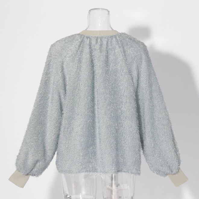 【COMING SOON】WL ジャガードZIPシャツブルゾン 詳細画像 ライトブルー 3