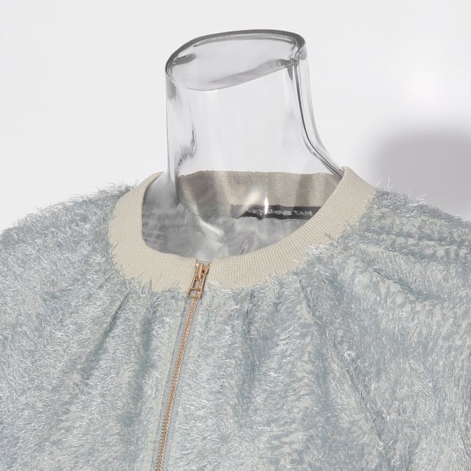 【COMING SOON】WL ジャガードZIPシャツブルゾン 詳細画像 ライトブルー 4