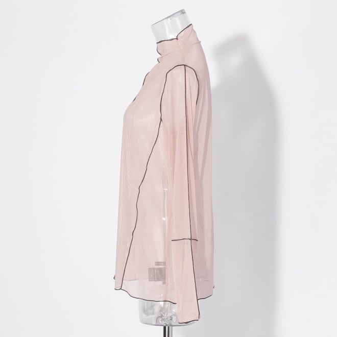 【COMING SOON】WLC 配色メロウチュール ブラウス 詳細画像 ライトピンク 2