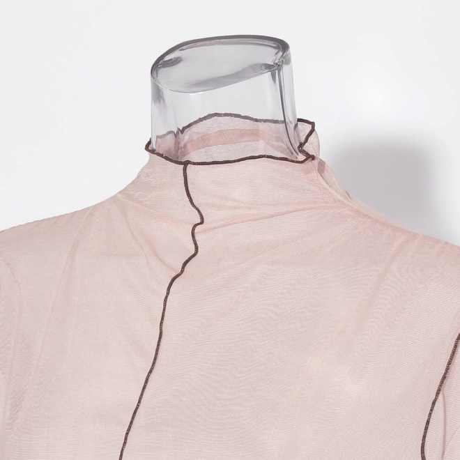 【COMING SOON】WLC 配色メロウチュール ブラウス 詳細画像 ライトピンク 4