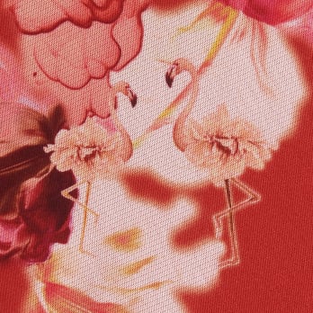 【COMING SOON】Flower flamingo print スカート 詳細画像