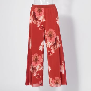 【COMING SOON】Flower flamingo print パンツ 詳細画像