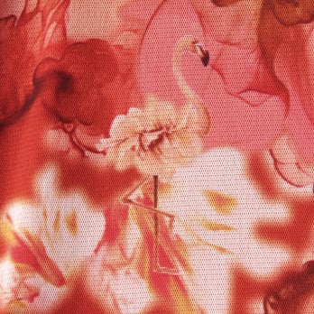 【COMING SOON】Flower flamingo print パンツ 詳細画像