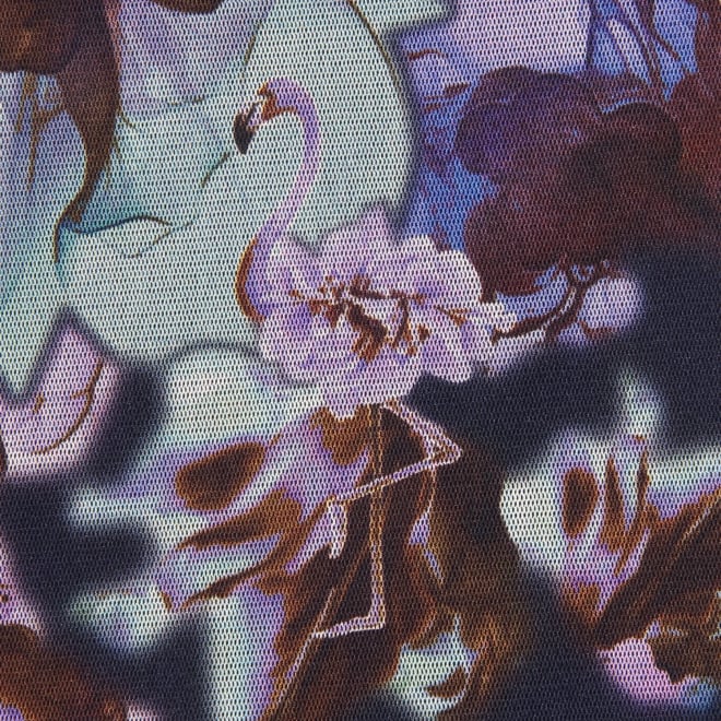 【COMING SOON】Flower flamingo print パンツ 詳細画像 ブルー系マルチ 3