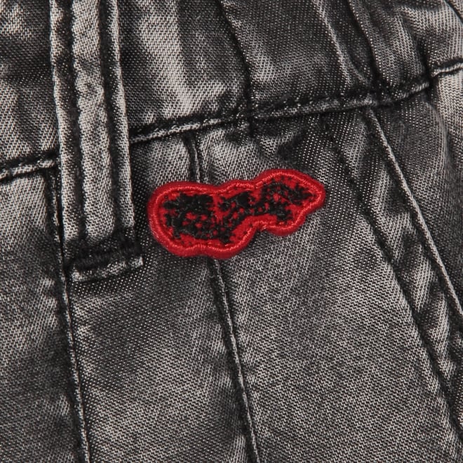 【COMING SOON】WLC パウダーシルクデニムワイド パンツ 詳細画像 ブラック 2