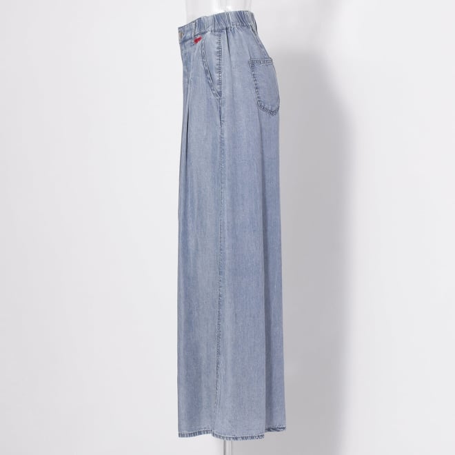 【COMING SOON】WLC パウダーシルクデニムワイド パンツ 詳細画像 ライトブルー 2