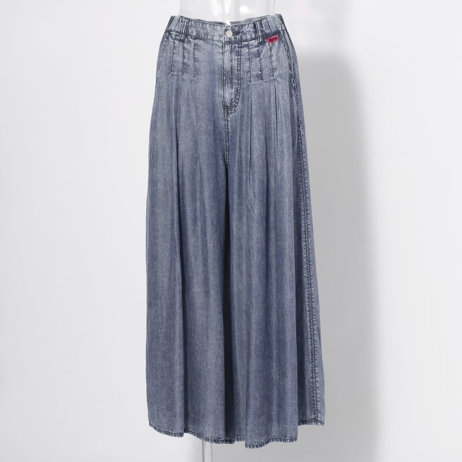 【COMING SOON】WLC パウダーシルクデニムワイド パンツ 詳細画像 ネイビー 1