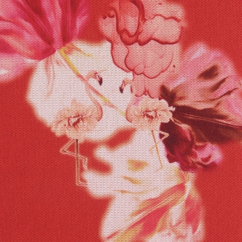 Flower flamingo print ドレス 詳細画像