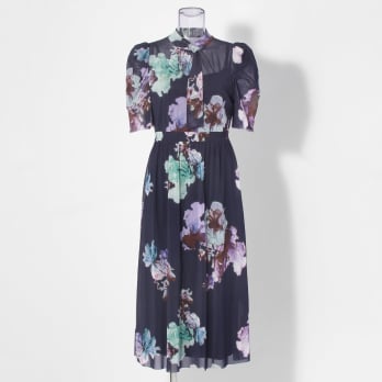 【COMING SOON】Flower flamingo print ドレス 詳細画像