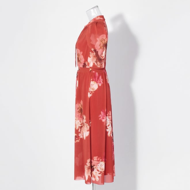 【COMING SOON】Flower flamingo print ドレス 詳細画像 赤系マルチ 2