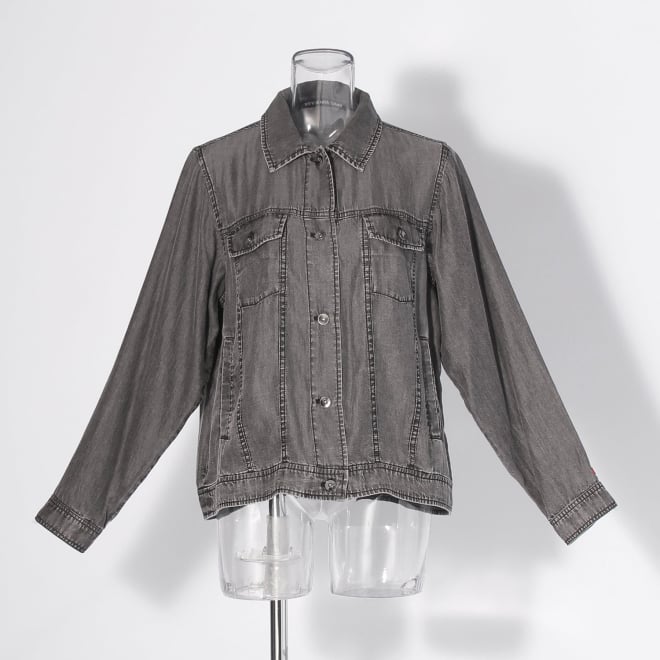 【COMING SOON】WLC パウダーシルクデニムステン ジャケット 詳細画像 ブラック 1