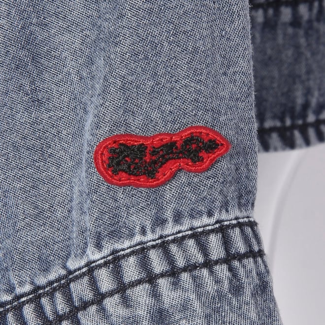 【COMING SOON】WLC パウダーシルクデニムステン ジャケット 詳細画像 ネイビー 2