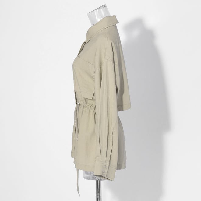 【COMING SOON】WL シルキーリネンドロスト ジャケット 詳細画像 カーキ 2