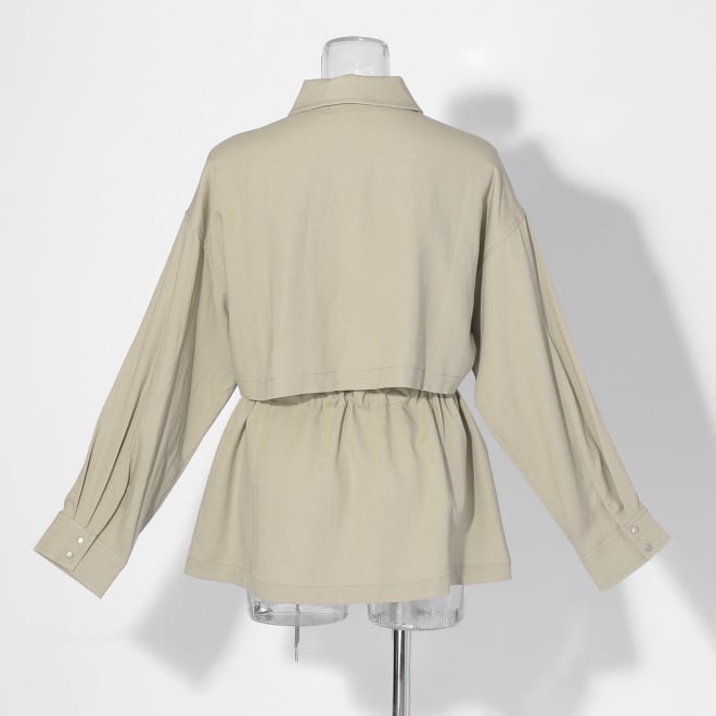【COMING SOON】WL シルキーリネンドロスト ジャケット 詳細画像 カーキ 3