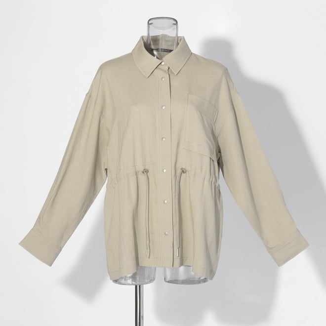 【COMING SOON】WL シルキーリネンドロスト ジャケット 詳細画像 カーキ 4