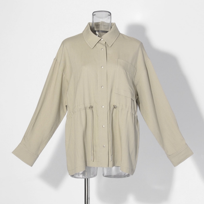 WL シルキーリネンドロスト ジャケット 詳細画像 カーキ 8