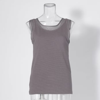 【COMING SOON】WLC ラッセル編シアー切替２wayタンクトップ 詳細画像