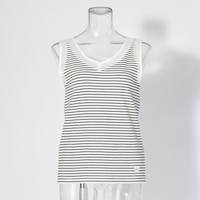 【COMING SOON】WLC ラッセル編シアー切替２wayタンクトップ 詳細画像 白系マルチ 1