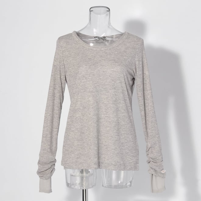 【COMING SOON】WLC シアーフライス&times;チュールレイヤード プルオーバー 詳細画像 ライトグレー 1