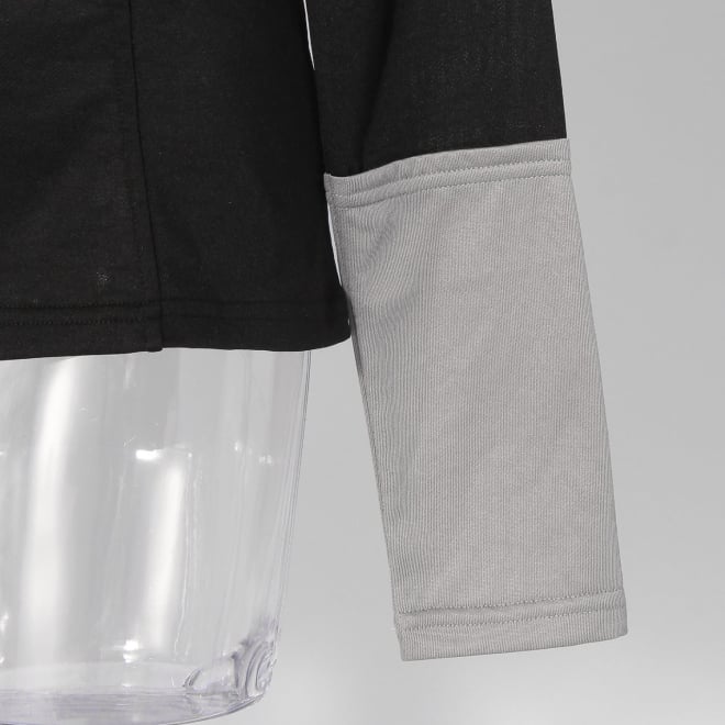 【COMING SOON】Bicolor sheer french terry プルオーバー 詳細画像 ブラック 2