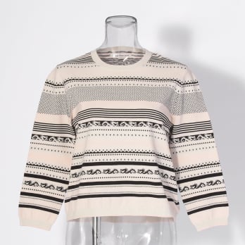 【COMING SOON】Border dragon sweater ニット