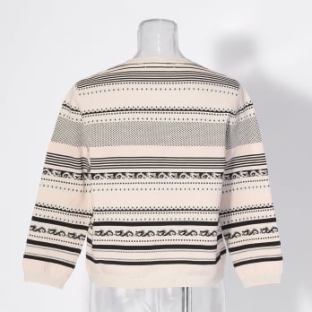 【COMING SOON】Border dragon sweater ニット 詳細画像