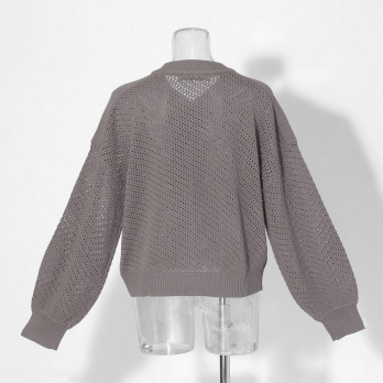 【COMING SOON】WL メッシュニットZIPブルゾン 詳細画像