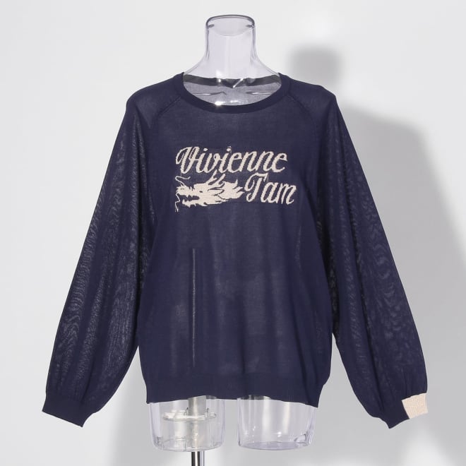 【COMING SOON】WLC UV強撚ロゴボリュームスリーブ プルオーバー 詳細画像 ネイビー 1