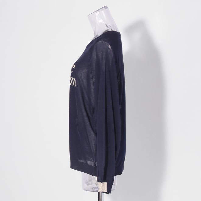 【COMING SOON】WLC UV強撚ロゴボリュームスリーブ プルオーバー 詳細画像 ネイビー 2