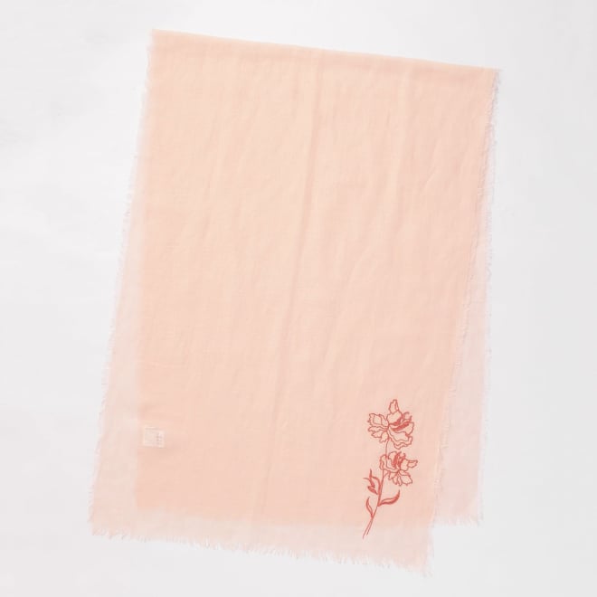 【COMING SOON】Stole with embroidery 詳細画像 ライトピンク 2