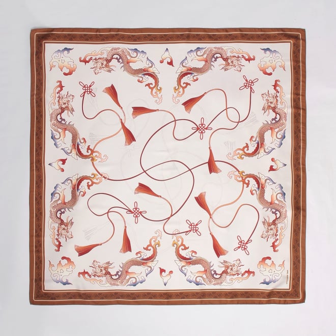 【COMING SOON】Dragon scarf 詳細画像 白系マルチ 3